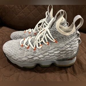 Nike Kids Sneakers - Gray with Orange Highlights